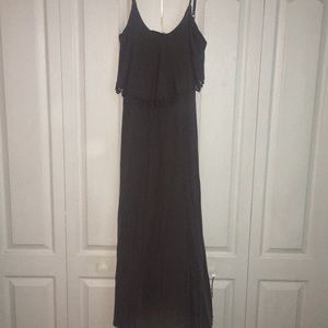 Dark grey maxi dress